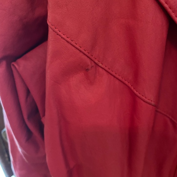 Fingerhut Fashions red leather men’s jacket size large - Picture 11 of 16